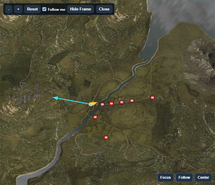 LiveTac pinned overlay showing compact tactical context over a map view.